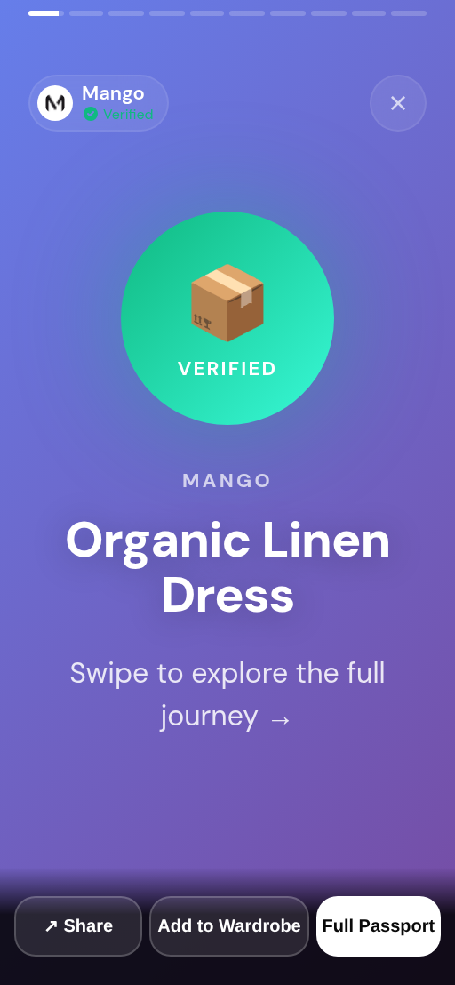 Passport Story - Organic Linen Dress by Mango